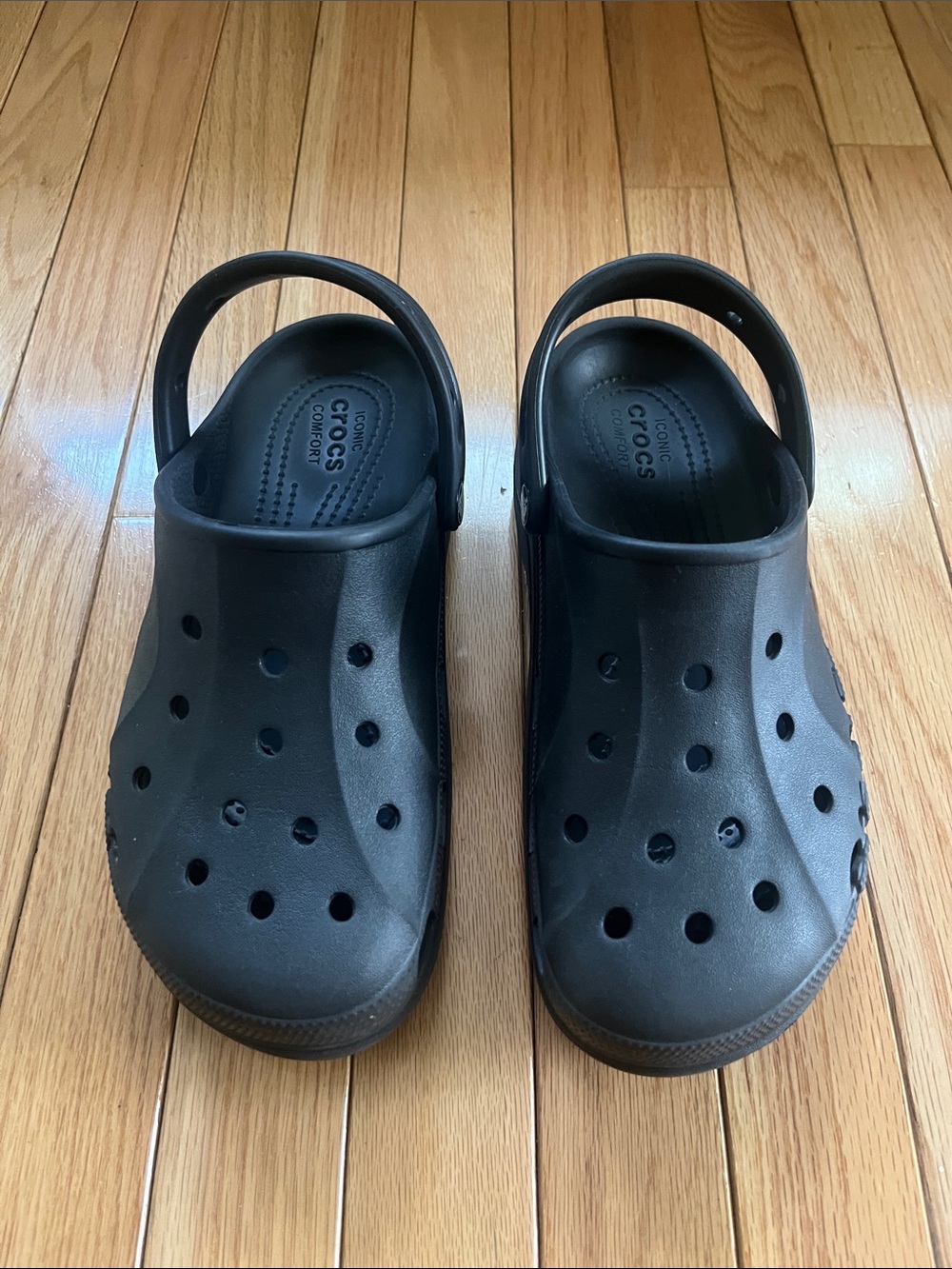 CROCS Platform Black Classic Clogs